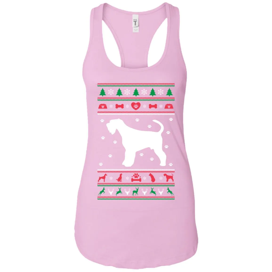 Christmas Airedale Dog Women Tank