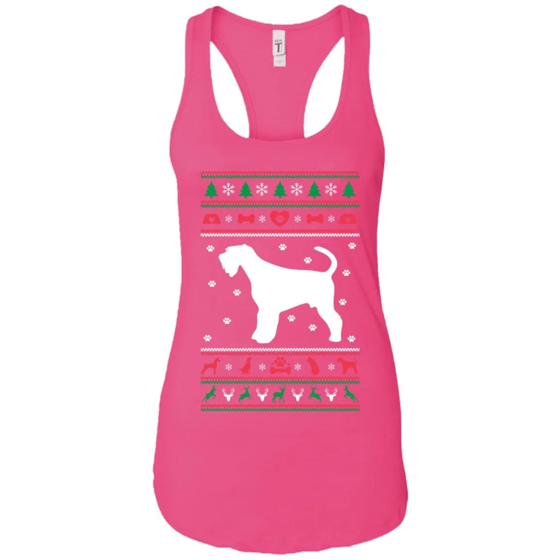 Christmas Airedale Dog Women Tank