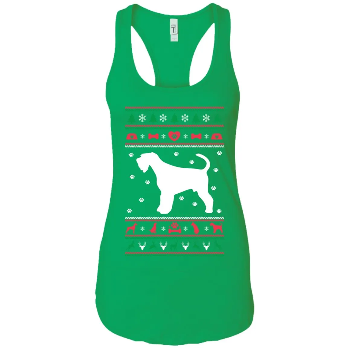Christmas Airedale Dog Women Tank