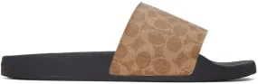 Coach 1941 Khaki Signature Slip-On Sandals