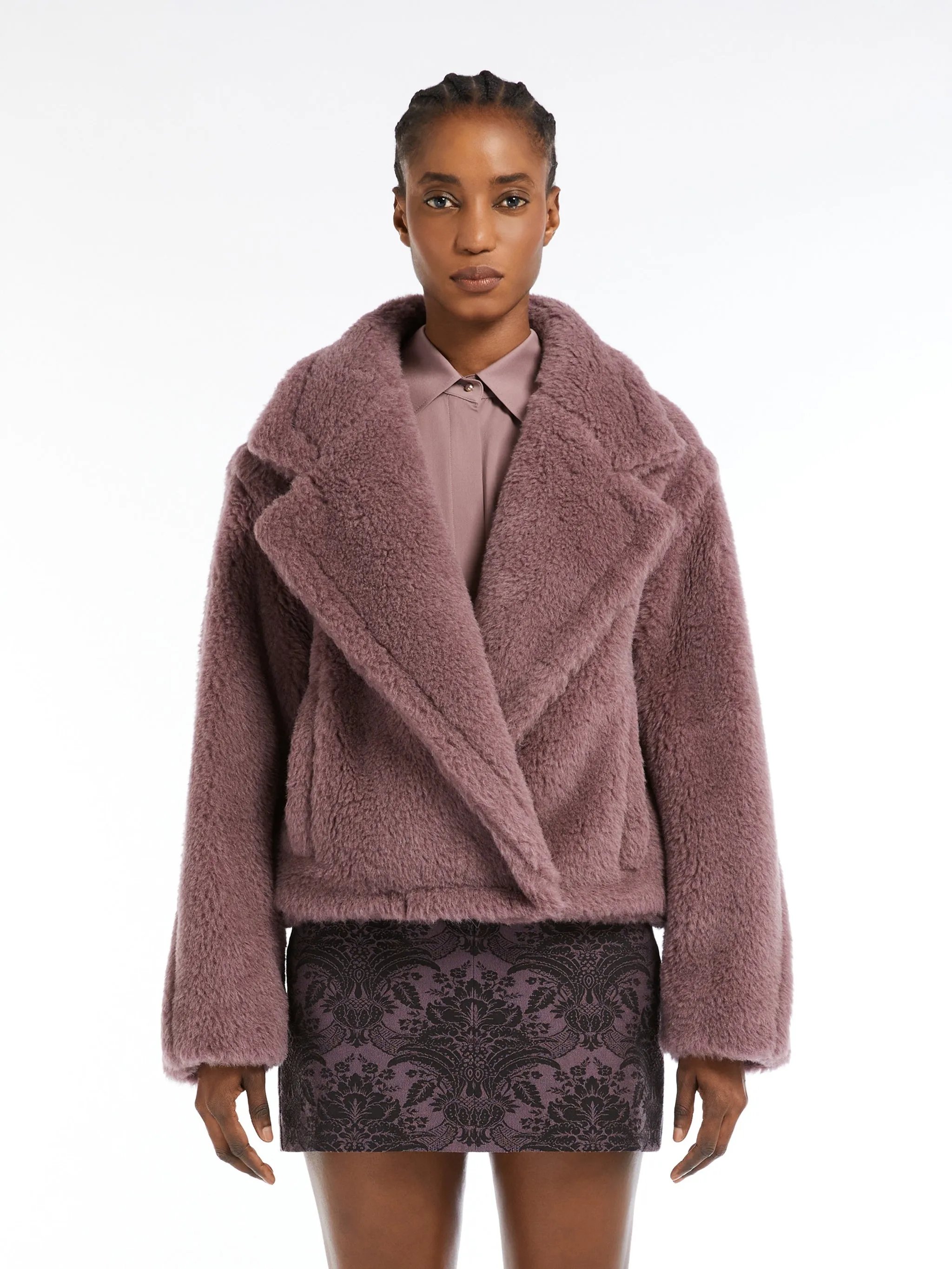 Cropped Teddy Bear Icon Coat