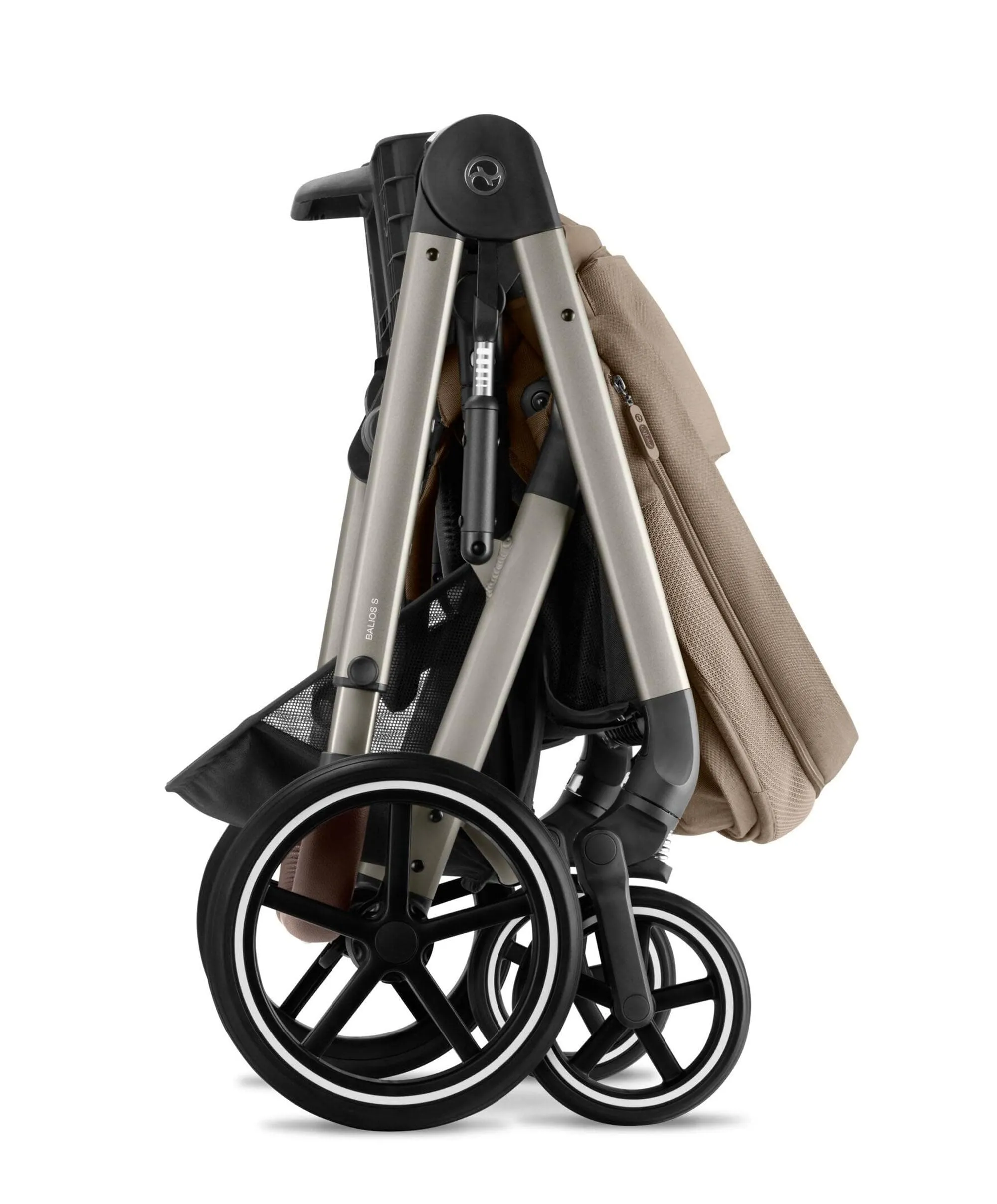 Cybex Balios S Lux Pushchair Bundle with Cybex Cloud T Car Seat (7 Pieces) – Almond Beige