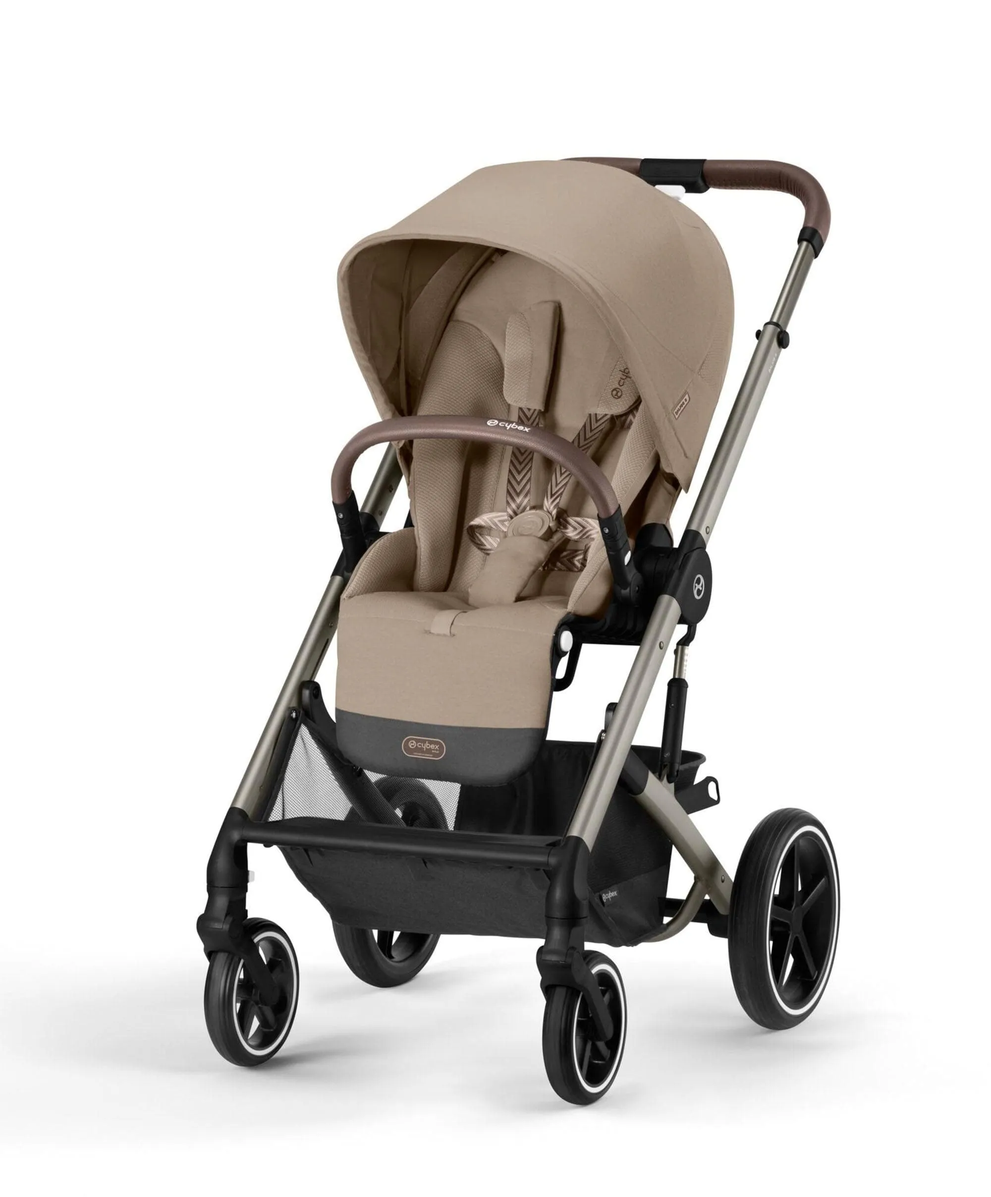 Cybex Balios S Lux Pushchair Bundle with Cybex Cloud T Car Seat (7 Pieces) – Almond Beige