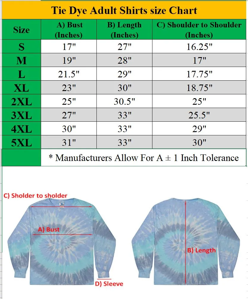 DARESAY Long Sleeve Tie Dye Aesthetic Clothes, Multi-Size Shirt, Sun Protection Shirts for Men, Women