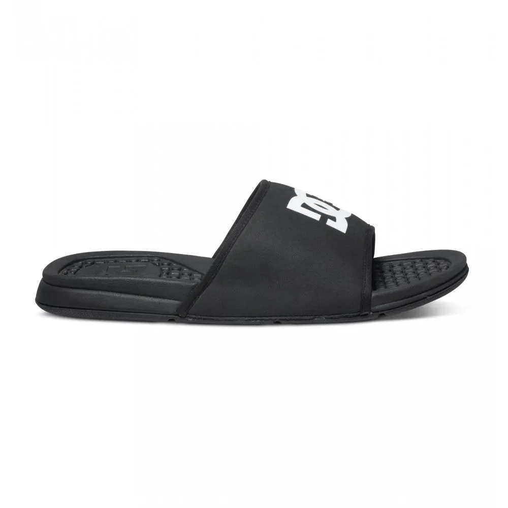 DC Bolsa Sandals Black Slip On Sliders 1