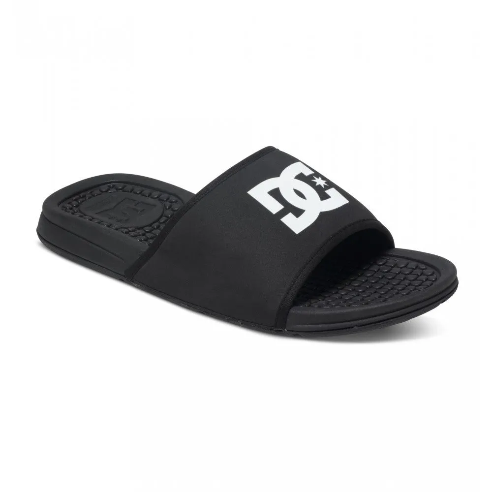 DC Bolsa Sandals Black Slip On Sliders 1