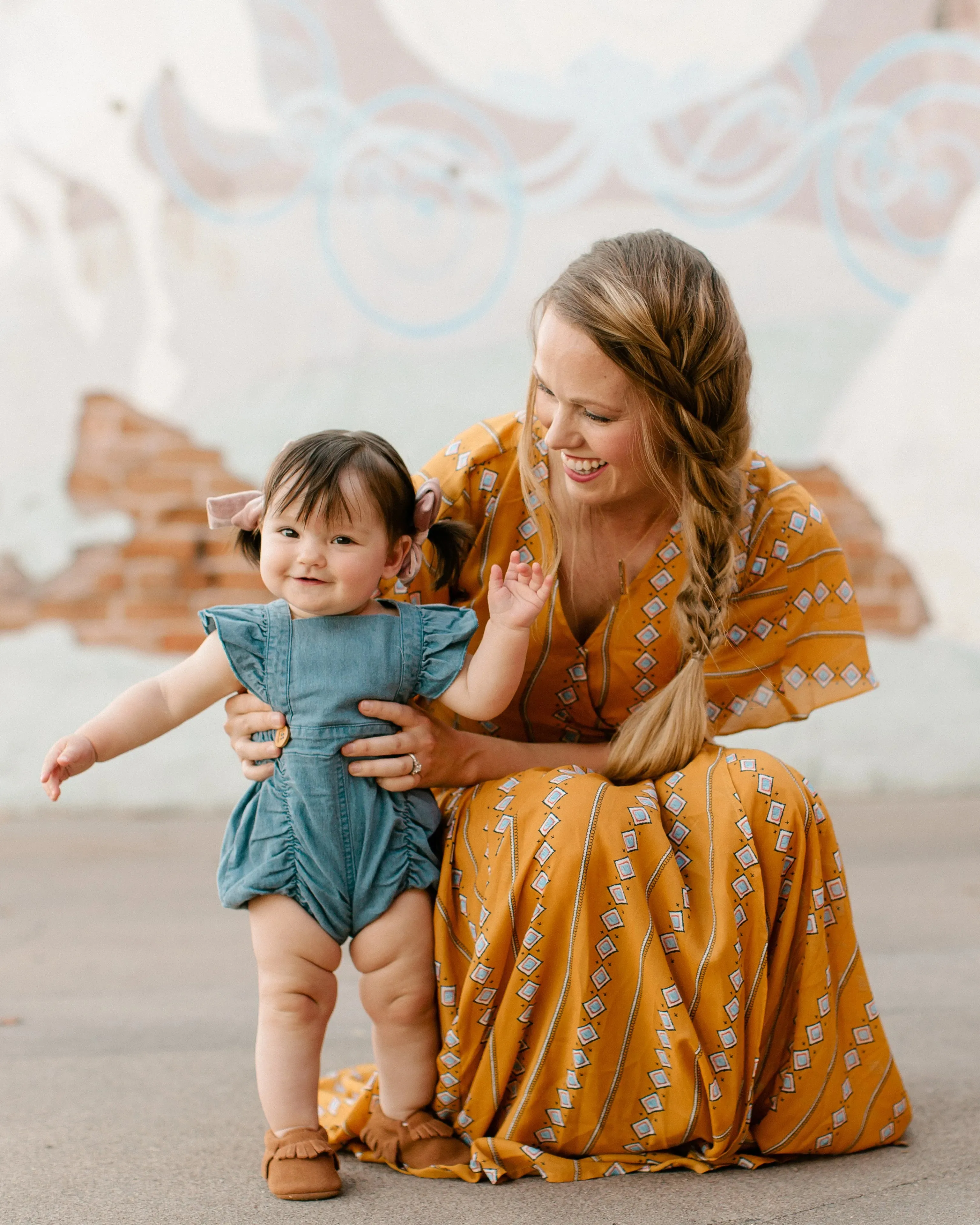 Denim Ruffle Romper