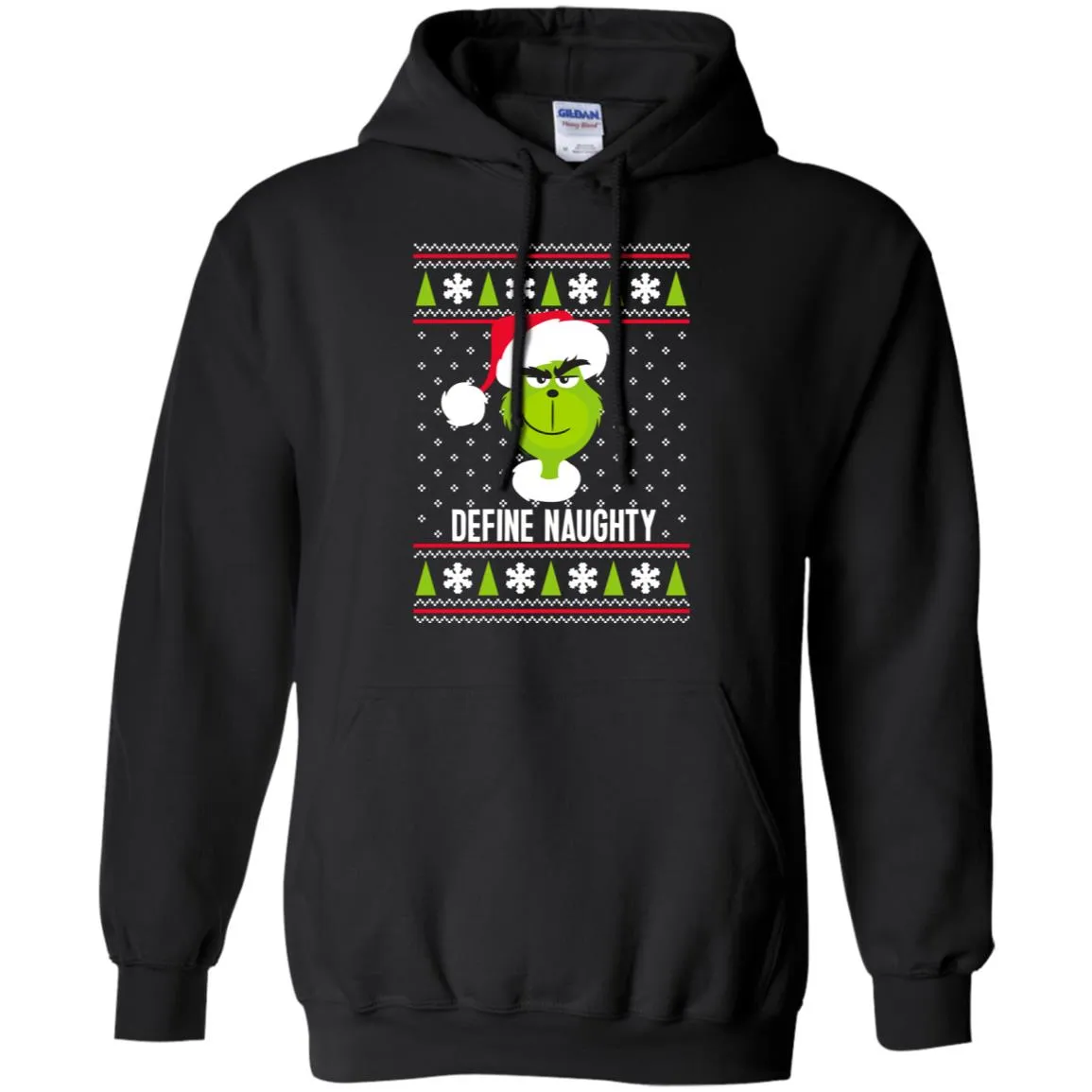 Dr. Seuss The Grinch Naughty Grinch Christmas Sweatshirt Men Pullover Hoodie