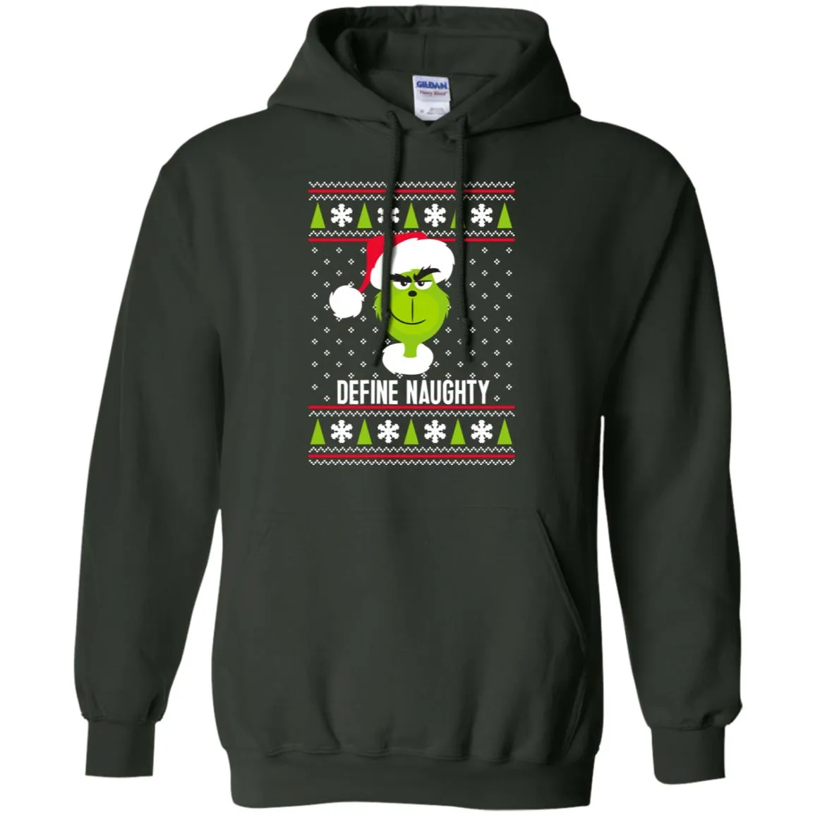 Dr. Seuss The Grinch Naughty Grinch Christmas Sweatshirt Men Pullover Hoodie