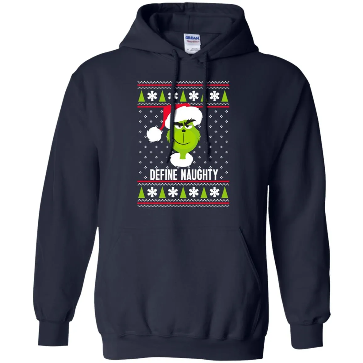 Dr. Seuss The Grinch Naughty Grinch Christmas Sweatshirt Men Pullover Hoodie