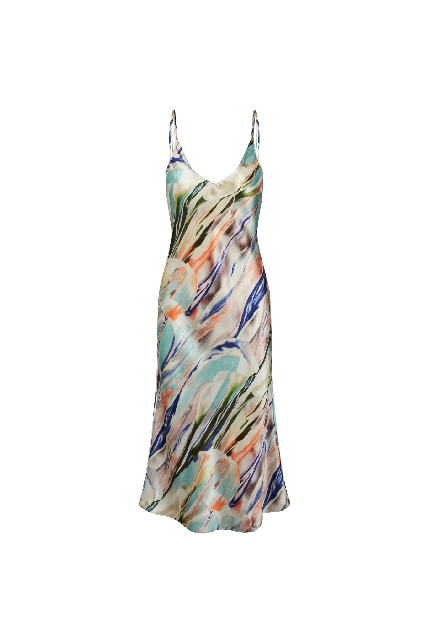 Emma Slip Dress - Abstract Orchid