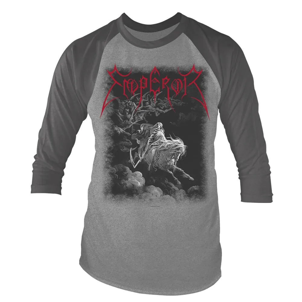 Emperor Unisex Raglan T-shirt: Rider (Grey Marl/Charcoal)