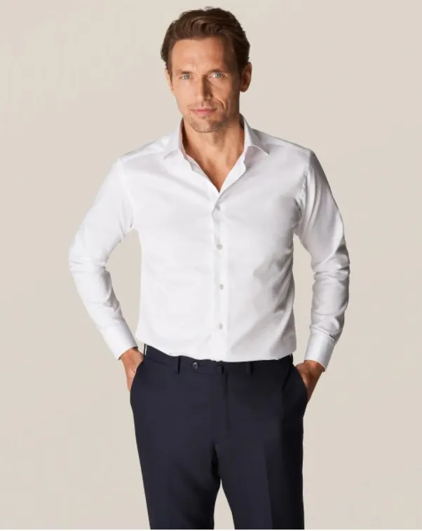 ETON SIGNATURE TWILL CLASS SHIRT WHITE
