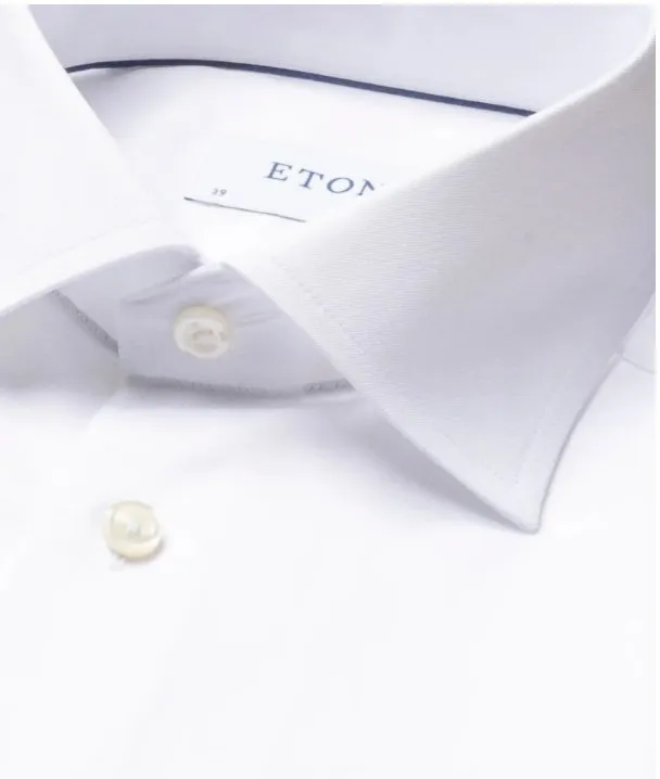ETON SIGNATURE TWILL CLASS SHIRT WHITE