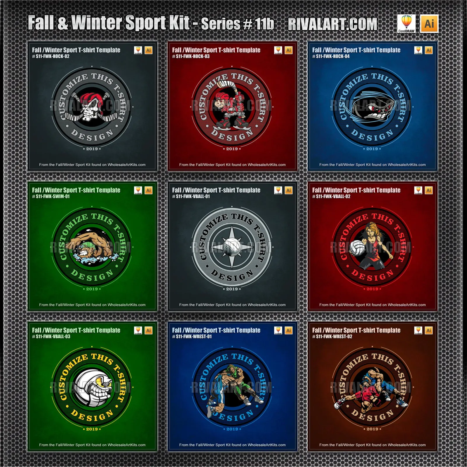 Fall & Winter Sport Kit Bundle for CorelDraw