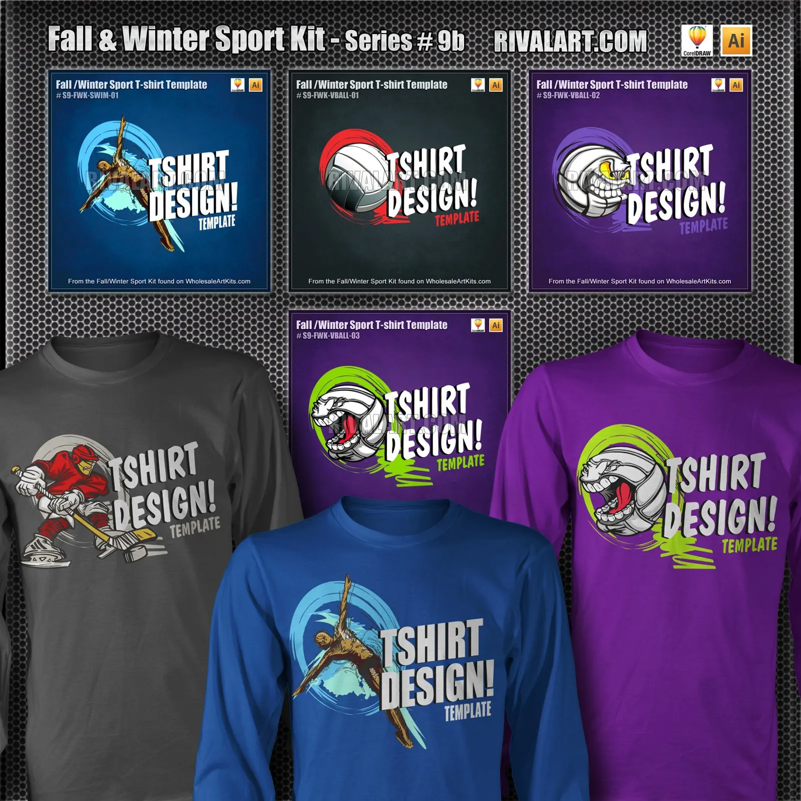 Fall & Winter Sport Kit Bundle for CorelDraw