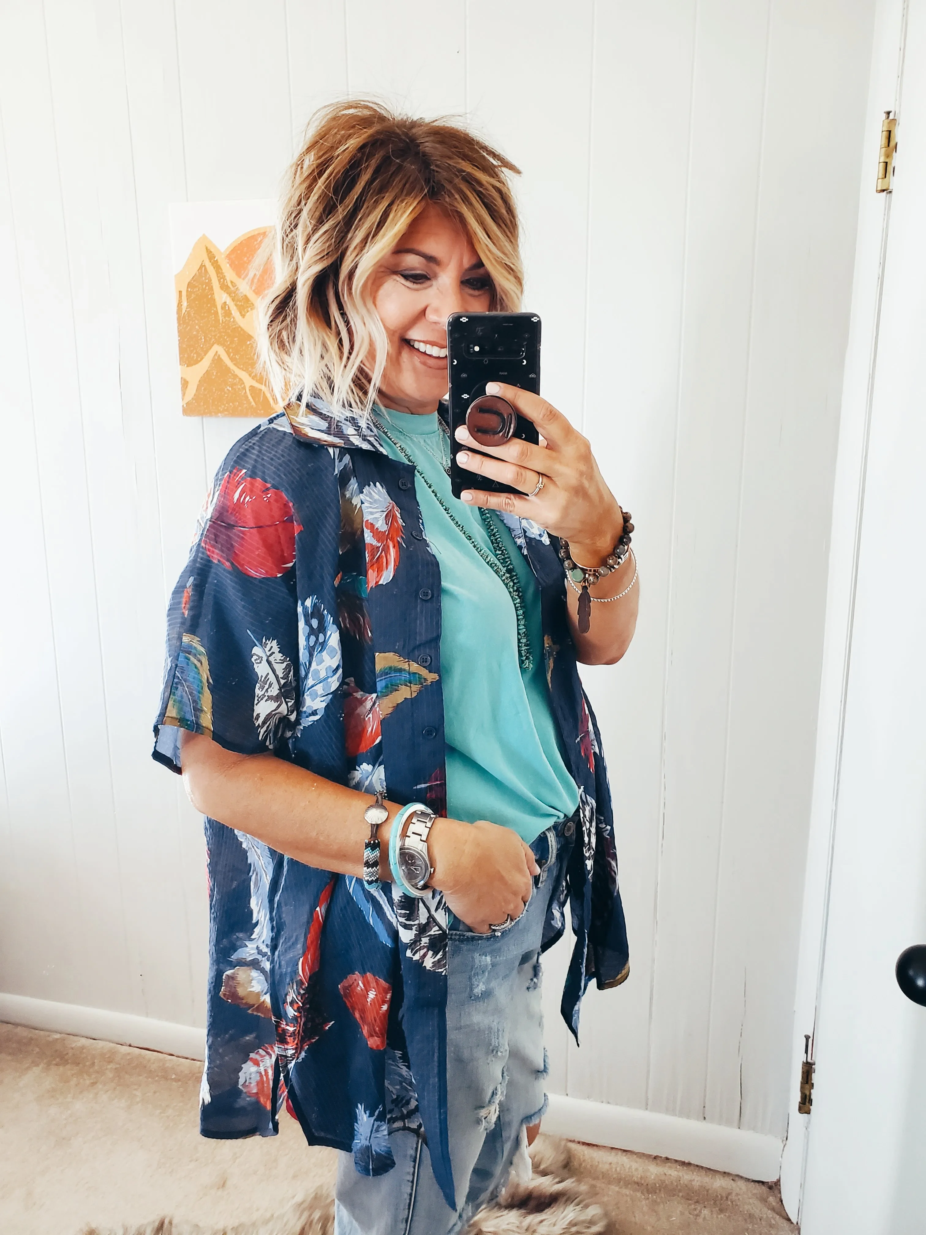 Feather Camp Shirt