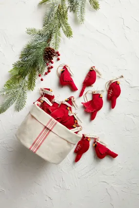 Felt Cardinal Ornament by Mud Pie