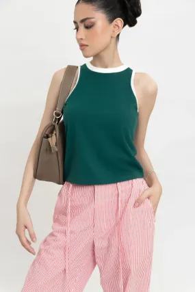 Forest Green Boxy Tank Top