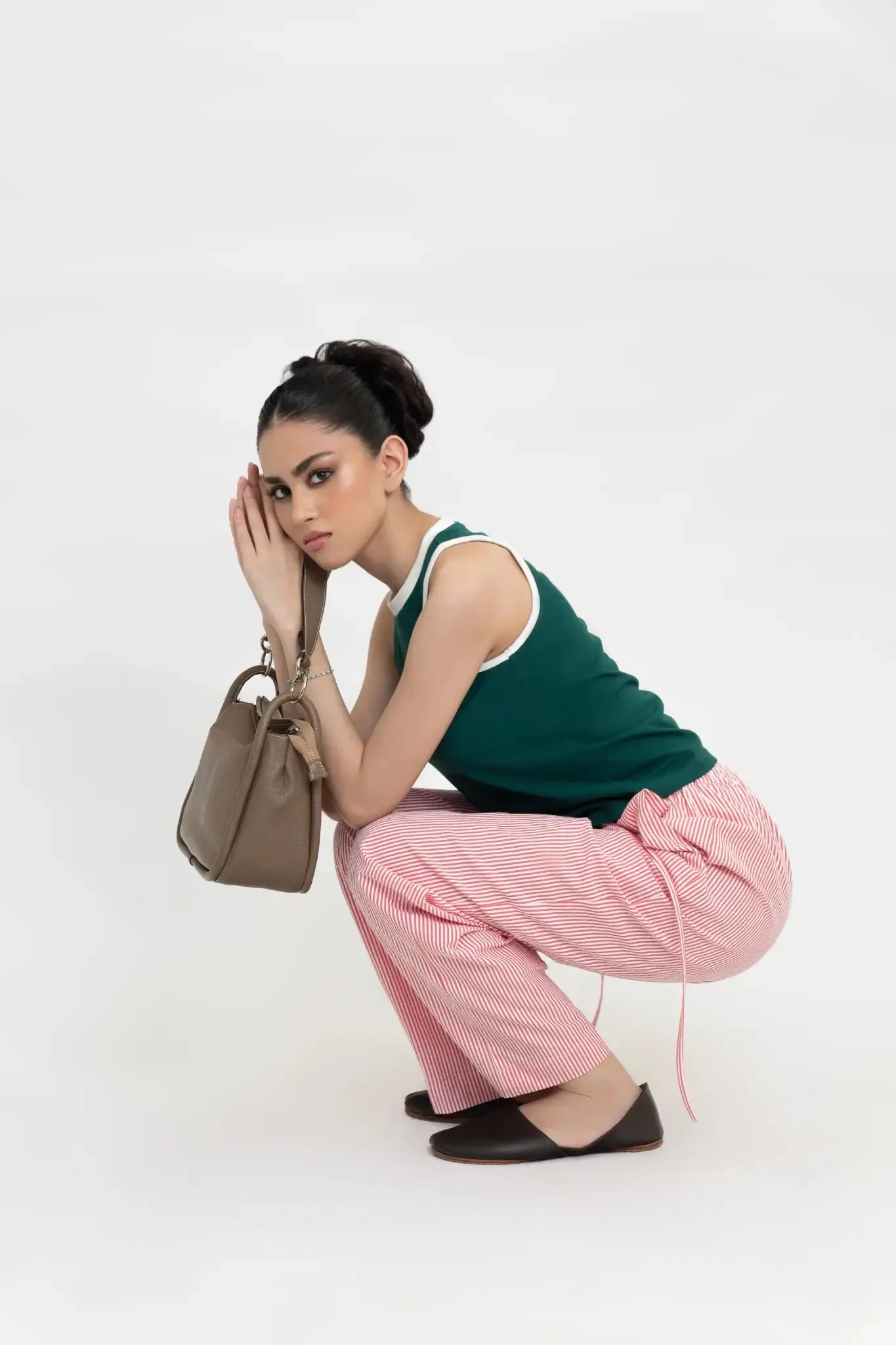 Forest Green Boxy Tank Top