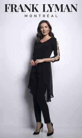 Frank Lyman 209026 Black Tunic with Diamante sleeves