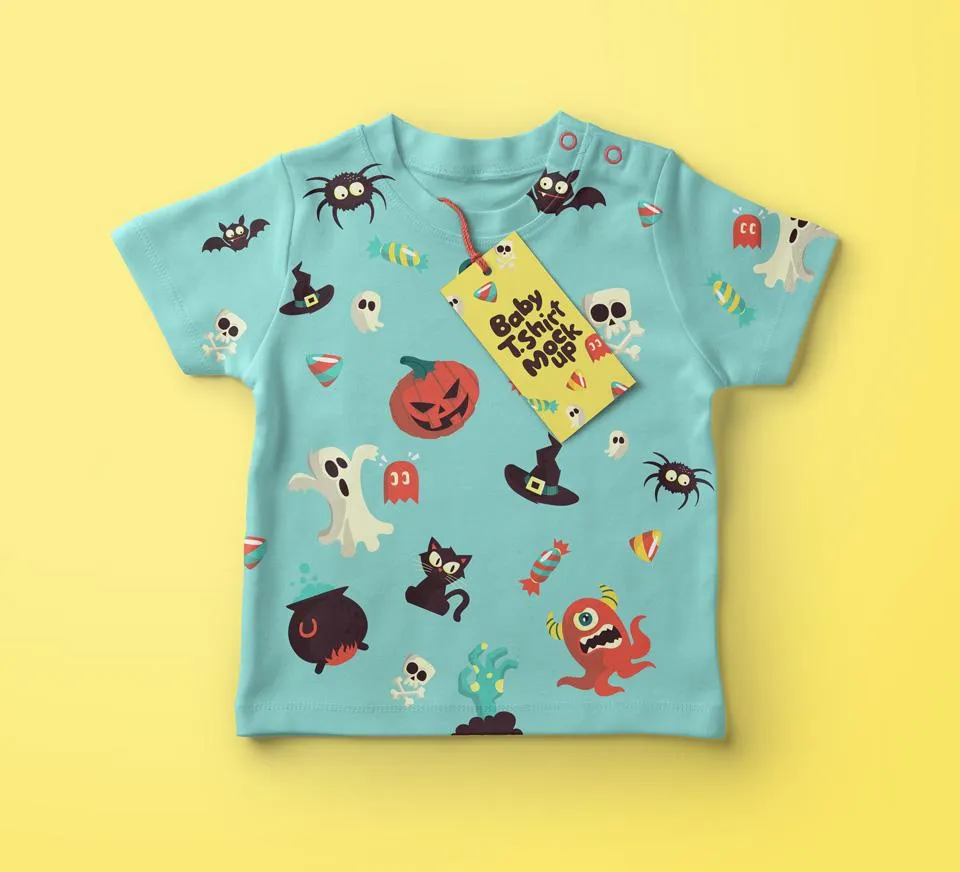 Free Baby T-shirt Psd Mockup Template