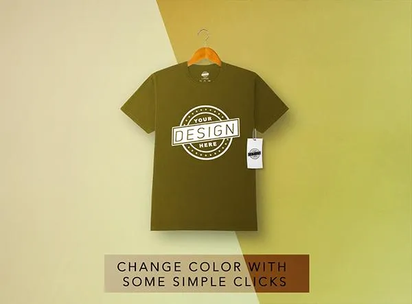 Free Flat T-Shirt Mockup