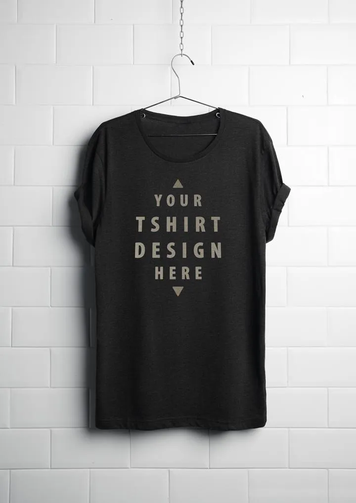 Free Hanging T-Shirt Mockup