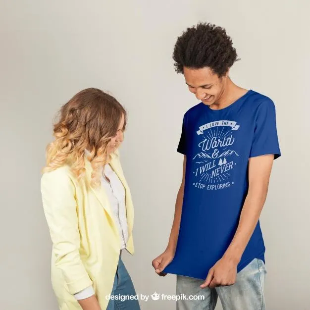 Free T-Shirt Mockup Design Template PSD