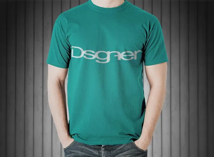 Free T-Shirt Mockup on a White Male