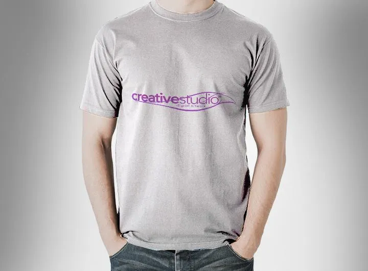 Free T-Shirt Mockup on a White Male