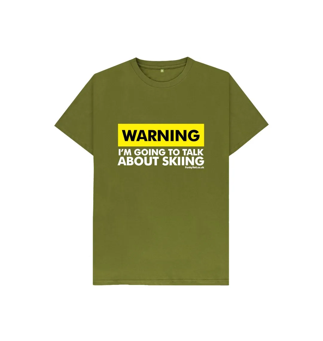 Funky Yeti Kids Tee - Warning, Skier!