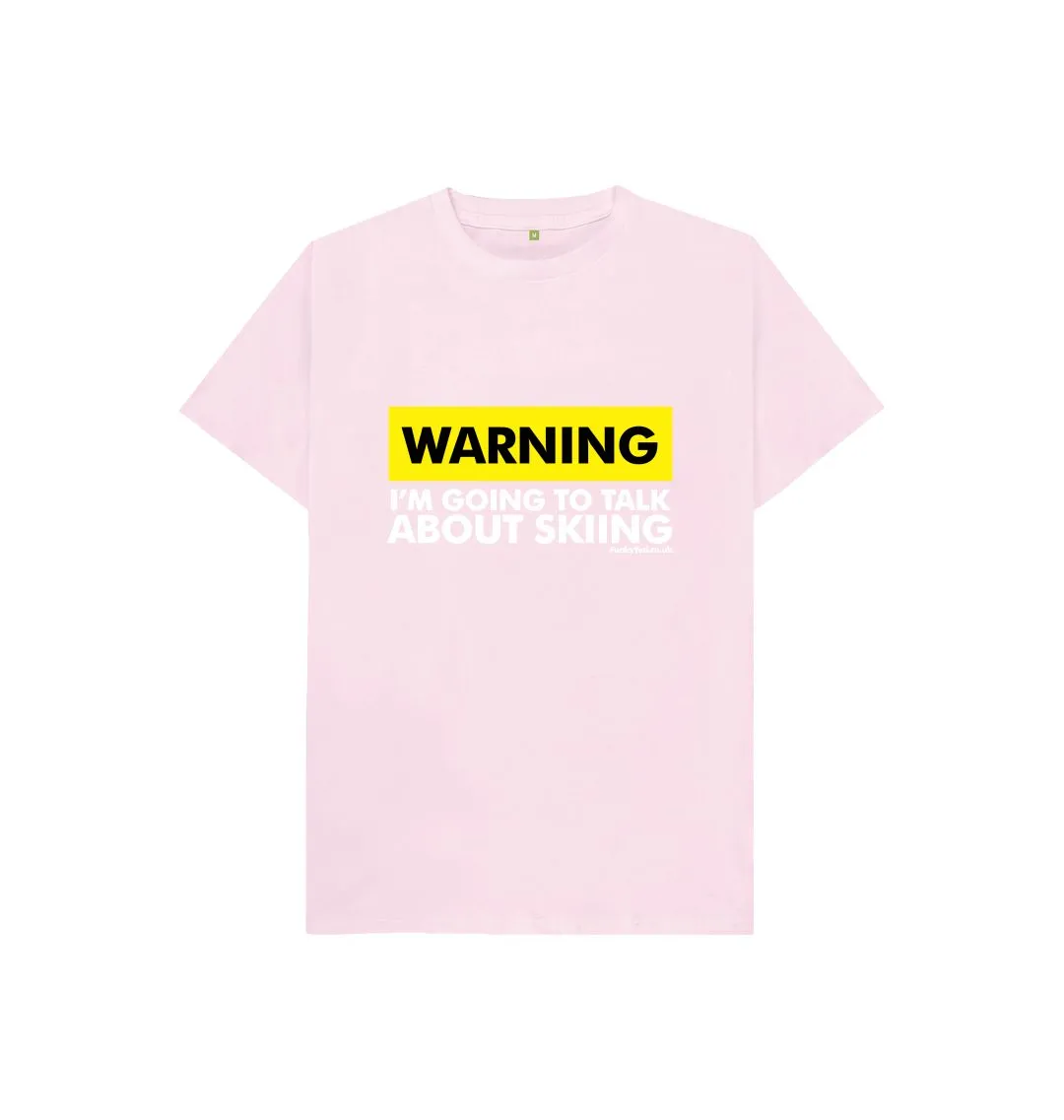 Funky Yeti Kids Tee - Warning, Skier!