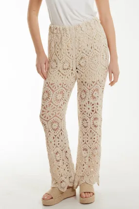 Geometric Crochet Trousers