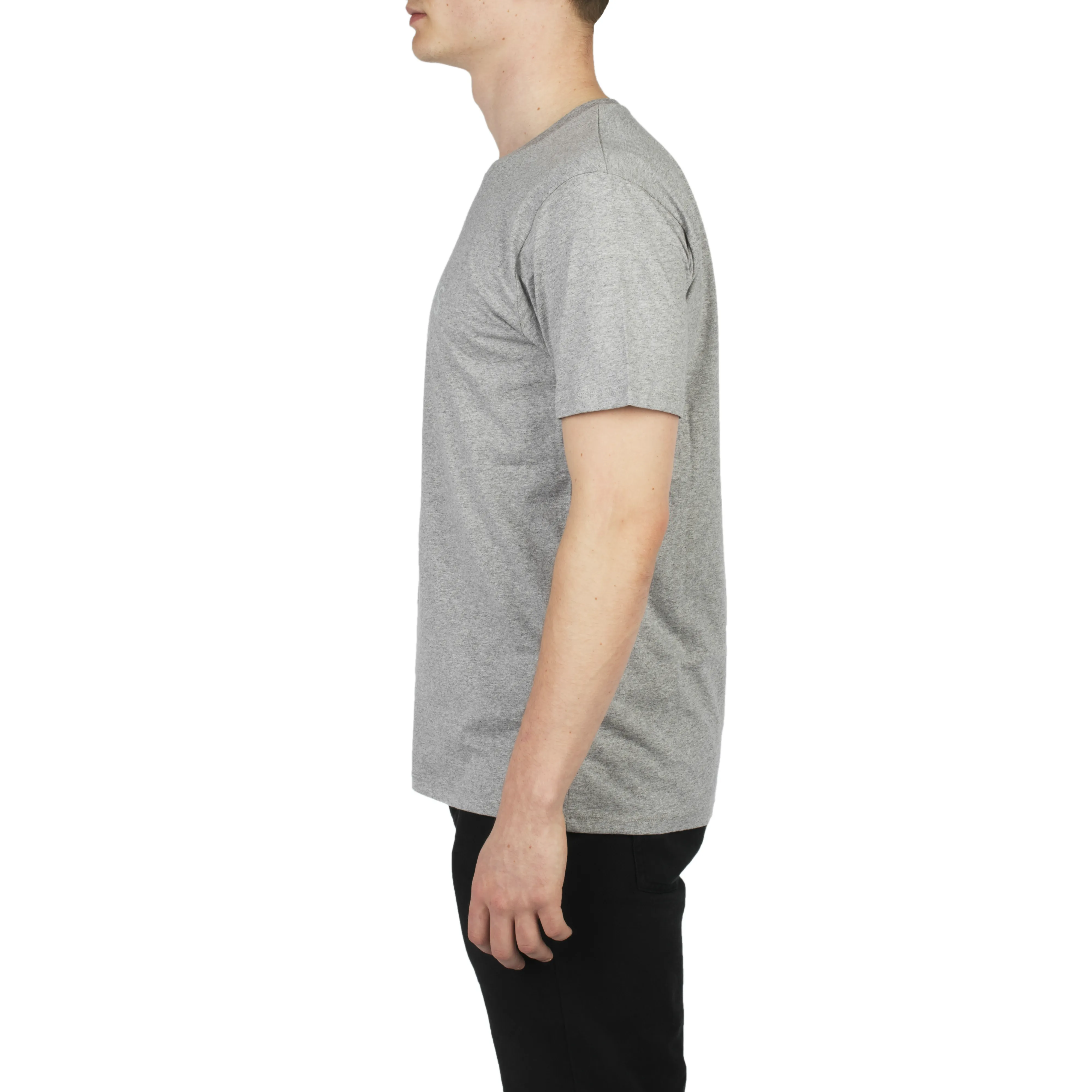 Grey Marl Logo T-shirt Made Of Organic Cotton