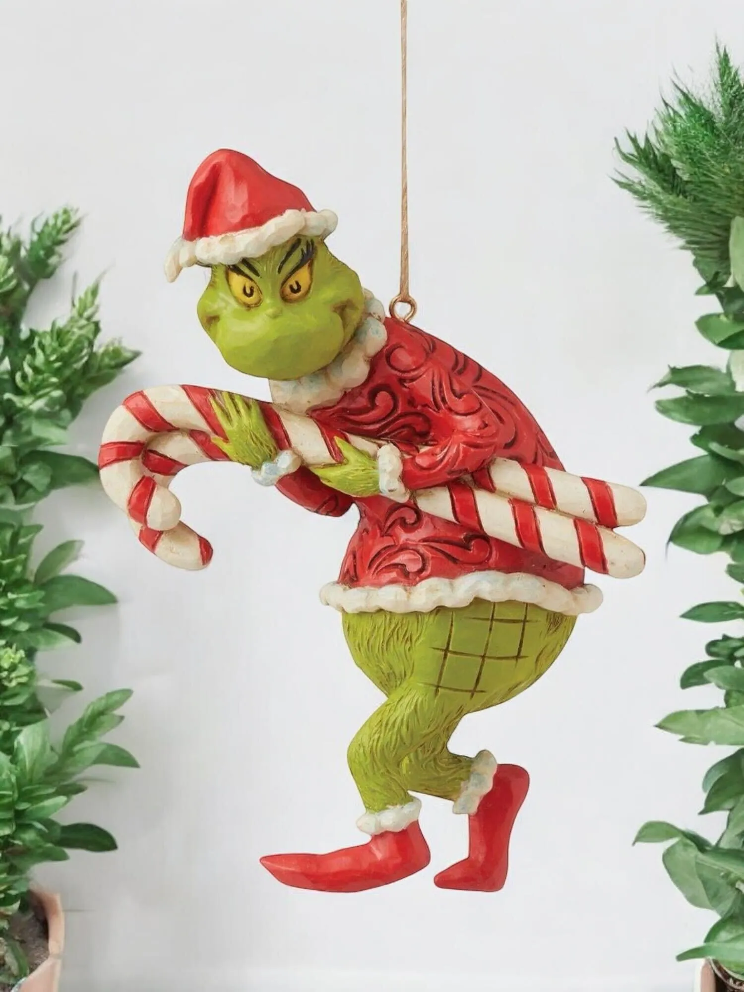Grinch With Candy Canes Ornament