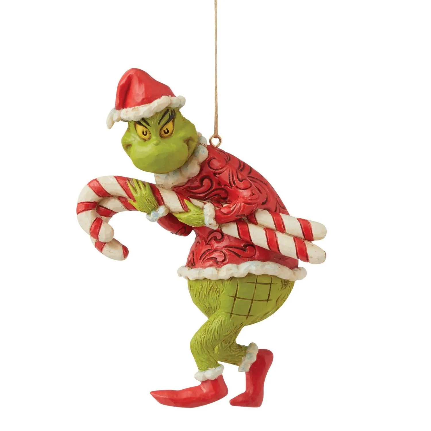 Grinch With Candy Canes Ornament