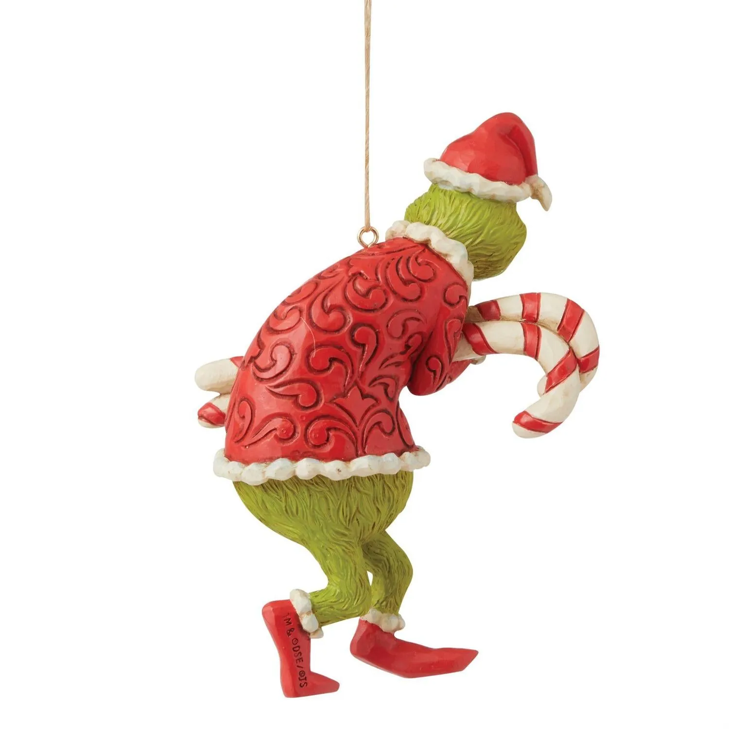 Grinch With Candy Canes Ornament