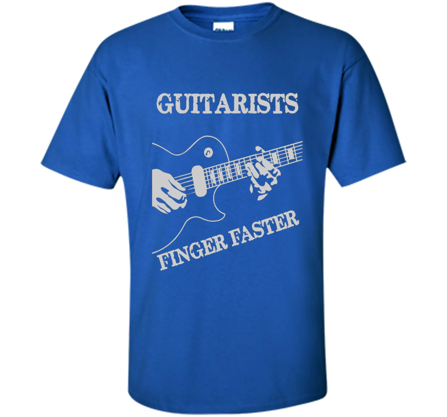 Guitar T-shirt : Guitarists Finger Faster!