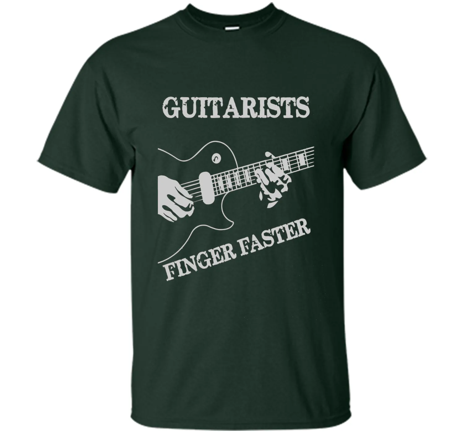 Guitar T-shirt : Guitarists Finger Faster!