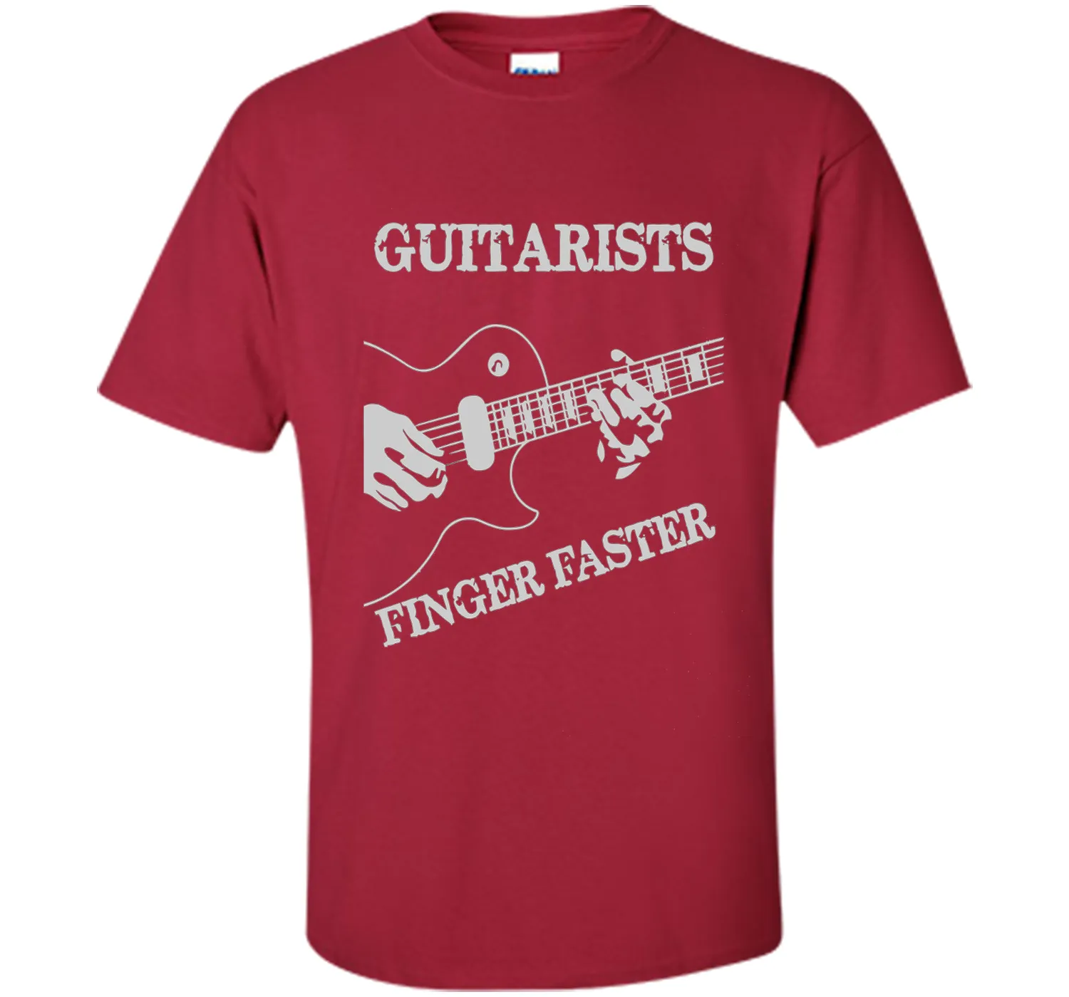 Guitar T-shirt : Guitarists Finger Faster!