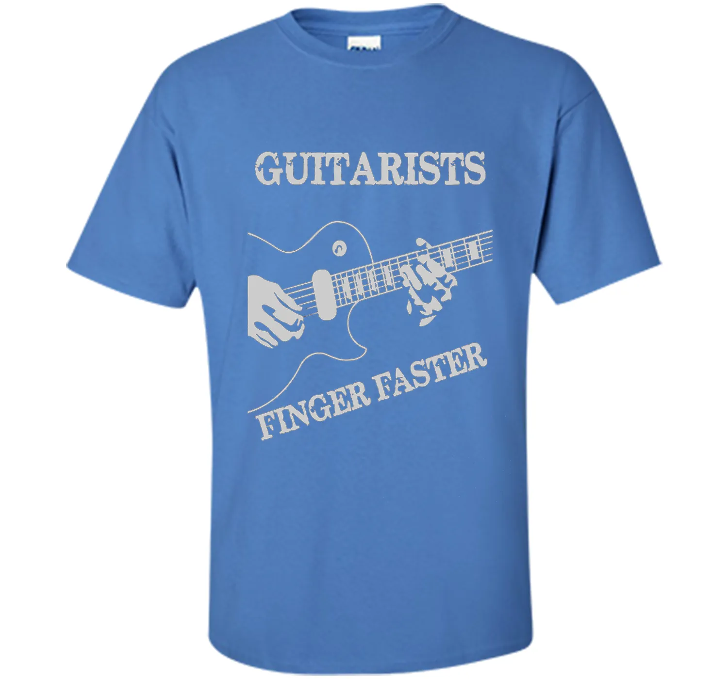 Guitar T-shirt : Guitarists Finger Faster!