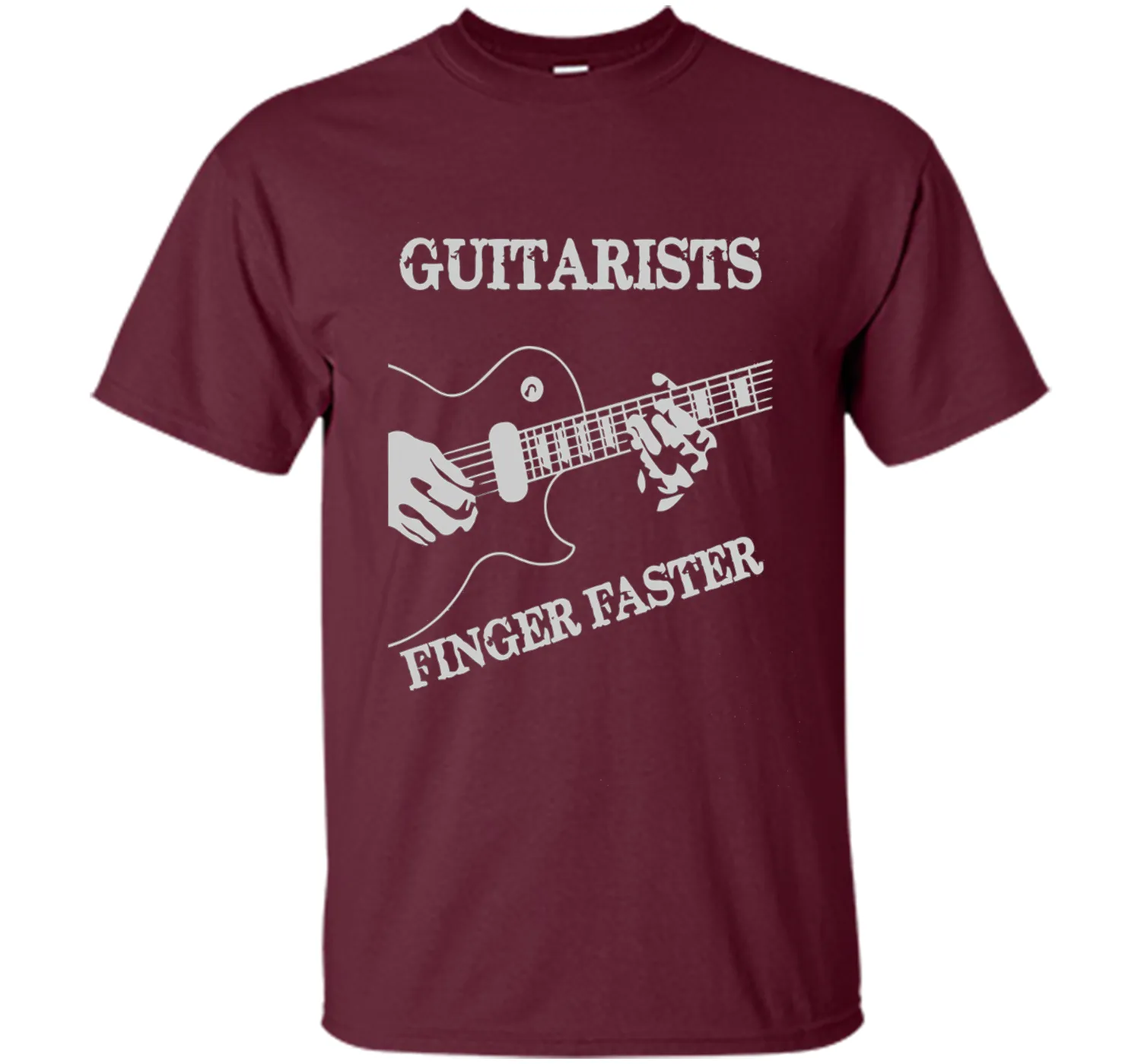 Guitar T-shirt : Guitarists Finger Faster!