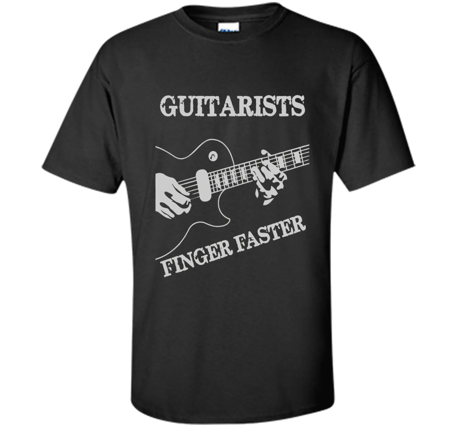 Guitar T-shirt : Guitarists Finger Faster!