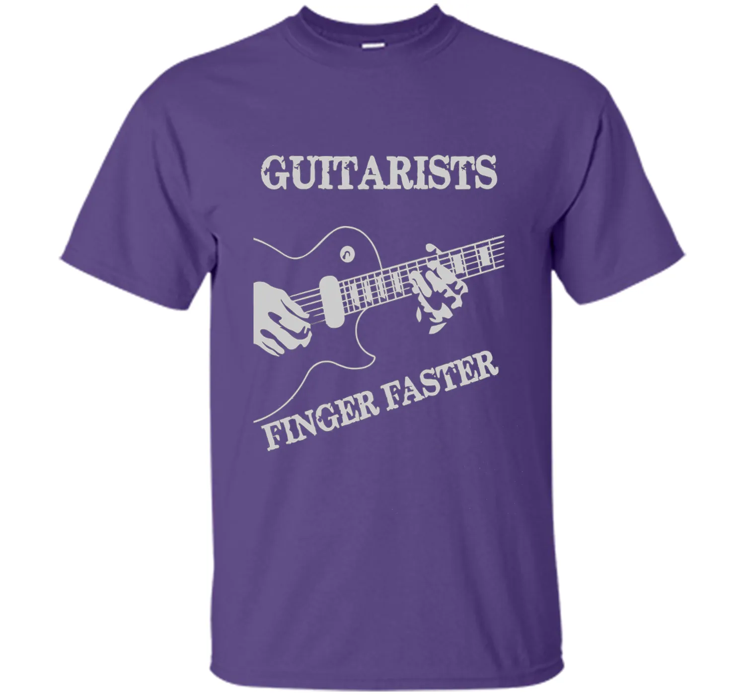 Guitar T-shirt : Guitarists Finger Faster!