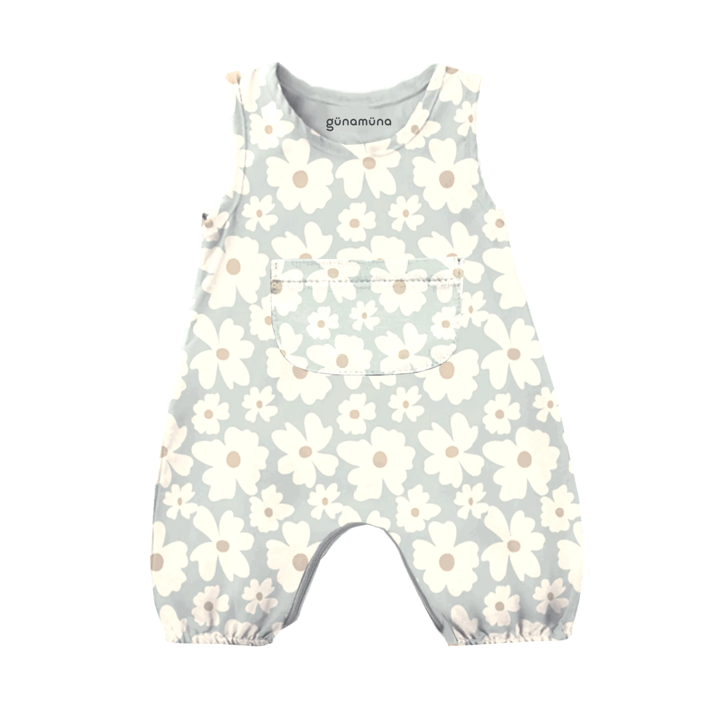 gunamuna - SS24 POCKET ROMPER - Blossom