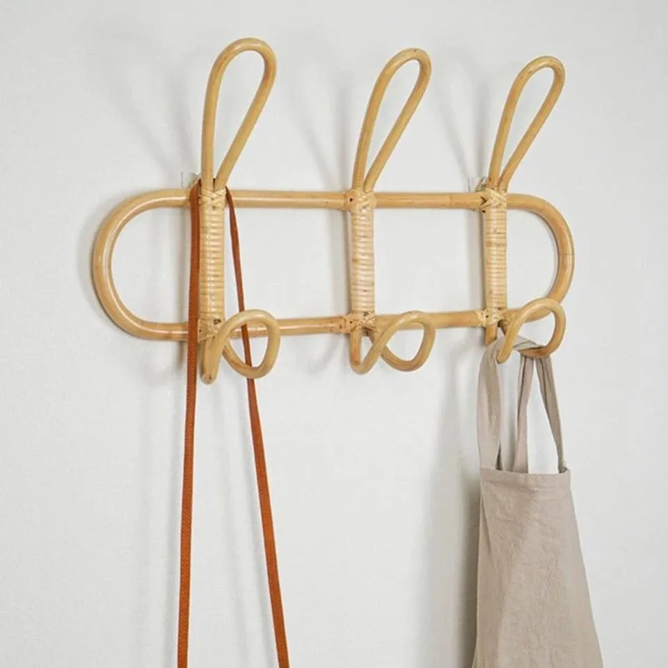 Handmade Rattan Clothes Hanger