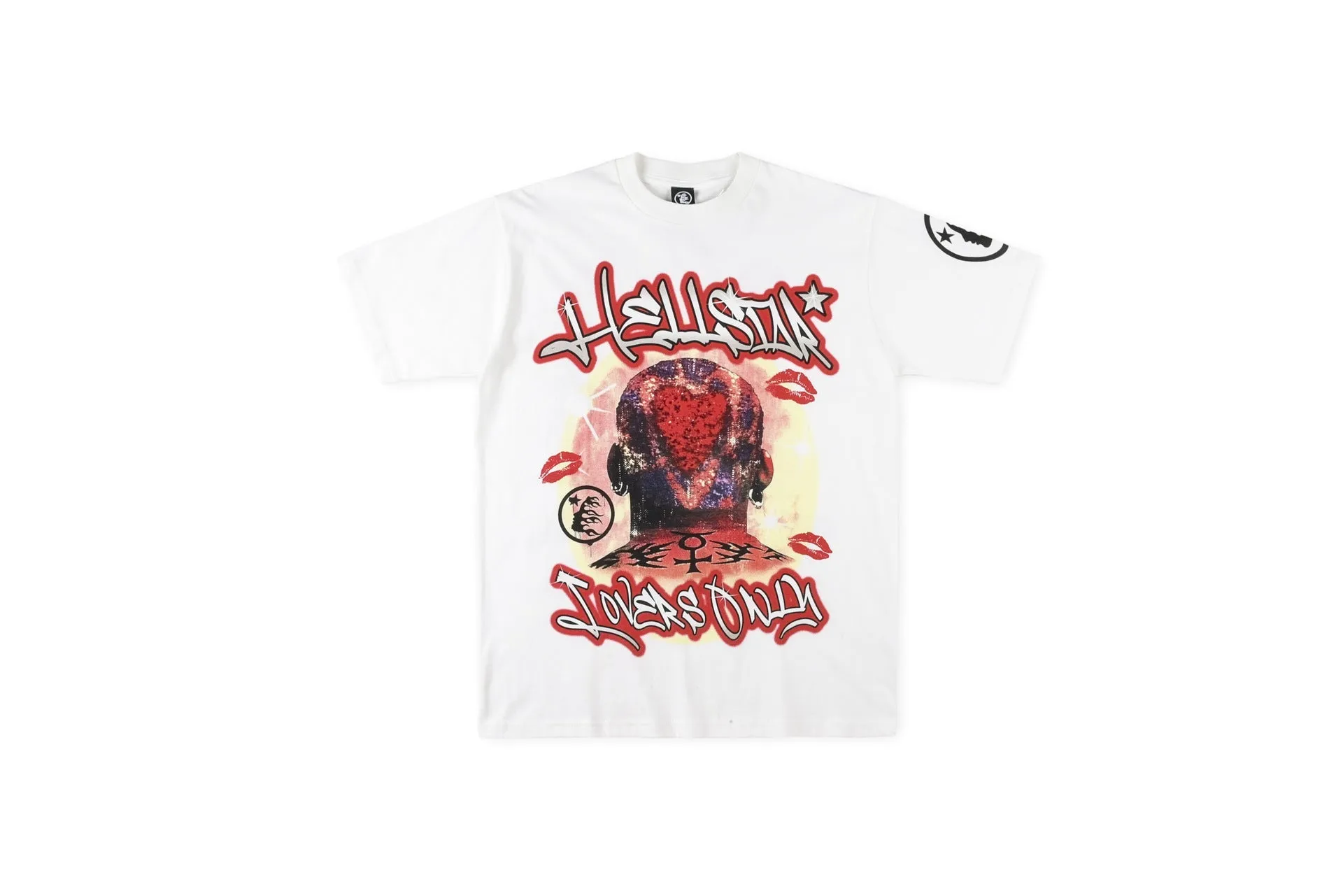 Hellstar T Shirt Portrait Flame Pure Cotton