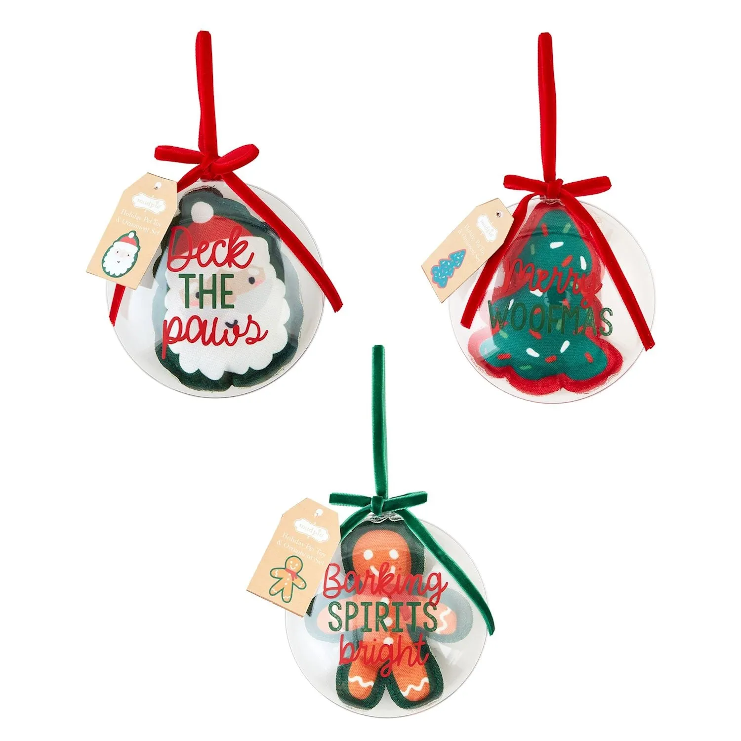 Holiday Pet Toy & Ornament Set by Mud Pie