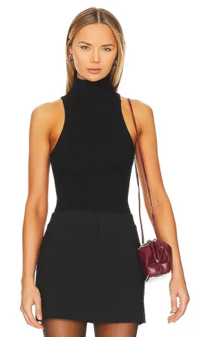 House of Harlow 1960 x REVOLVE Onella Rib Turtleneck Tank in Black